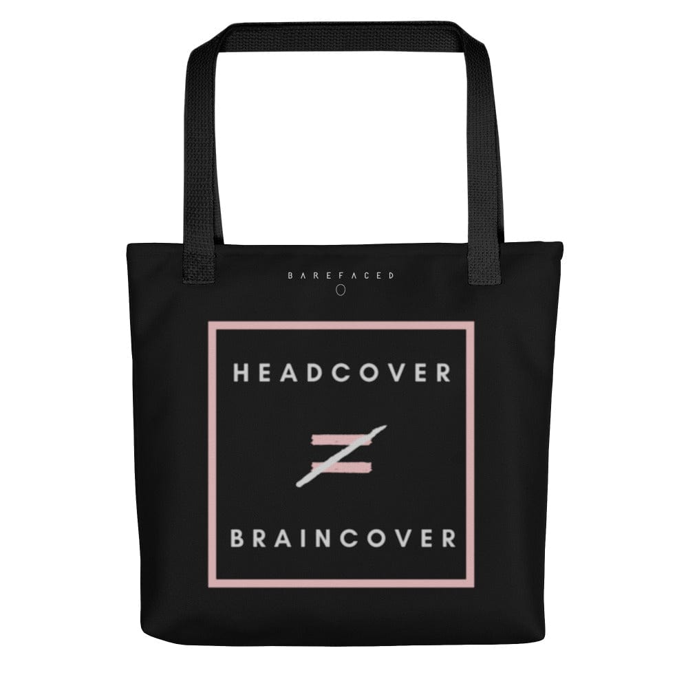 'Headcover is not braincover'-Tote Bag | Barefaced