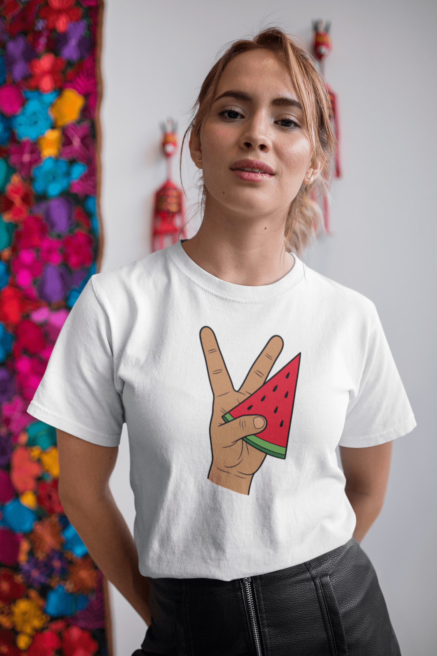 Palestine Victory โ Watermelon Symbol T-Shirt | Barefaced