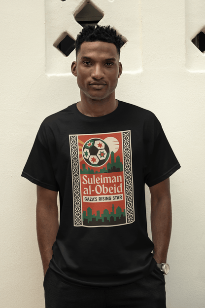 Suleiman al-Obeid – Gaza’s Rising Star | Premium Unisex Front & Back Print T-Shirt