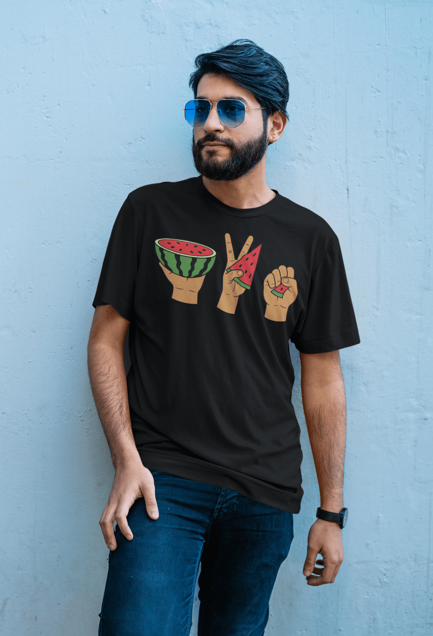 Palestinian Watermelon Symbol T-Shirt – Sharing, Strength & Hope | Barefaced